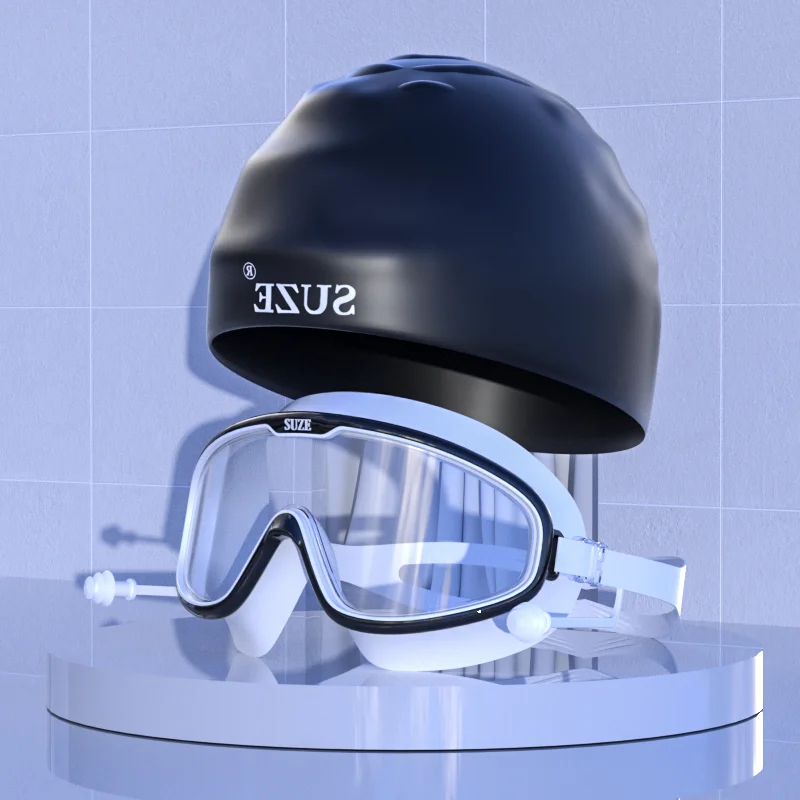 

Waterproof and fogproof high-definition large frame professional men's and women's swimming glasses adult diving swimming equipm