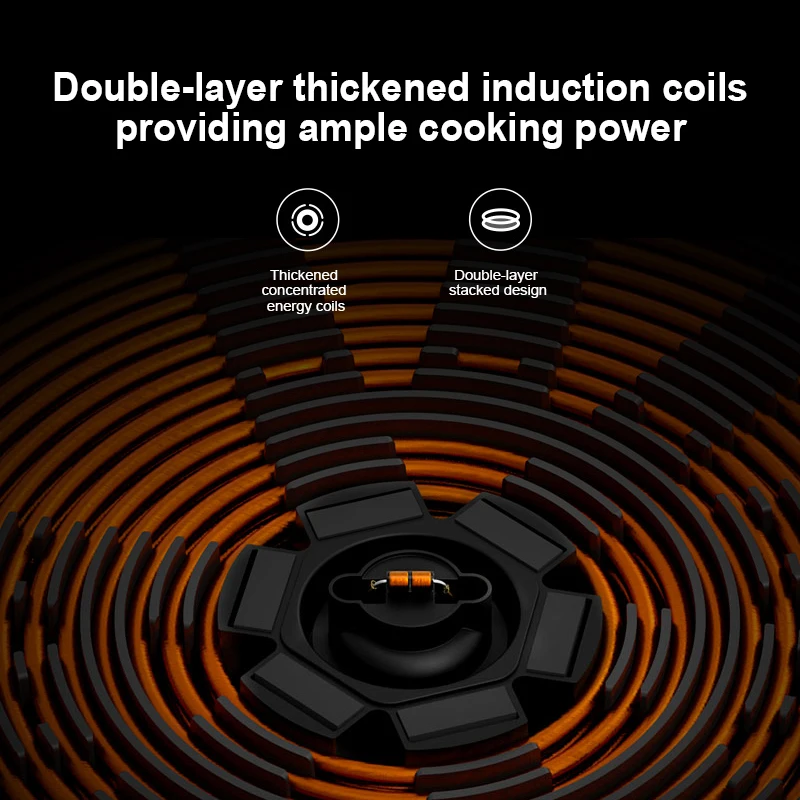 XIAOMI MIJIA Induction Cooker Youth Edition Portable Electromagnetic Oven 220V Electric Induction Cooktop 9 Gear Fire Adjustment