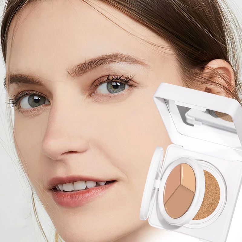 2-In-1 Air Cushion Bb Cream และคอนซีลเลอร์ Palette,แต่งหน้าติดทนนาน,กันน้ําและกันเหงื่อ,ปกปิดสิว,วิตามินอี