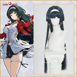 UWOWO Astra Yao 가발 게임 Zenless Zone Zero ZZZ Astra Yao 코스프레 가발 짙은 녹색 머리 할로윈 가발