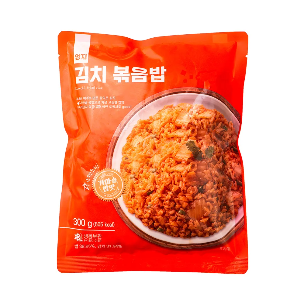 طقم مزيج أرز مقلي بالإبهام ، لحم خنزير وخضروات ، جمبري ، كيمتشي ، أخطبوط ، أرز مجمد للراحة ، 10 علب