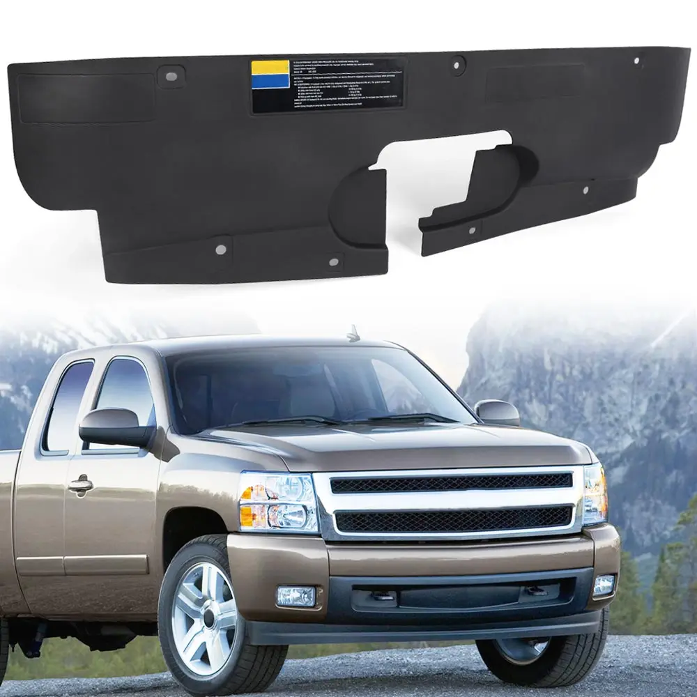 

Верхняя крышка воздушной перегородки радиатора 15809932, подходит для Chevrolet Silverado 2003-2007 годов, пластик Gm1224146 15809932, черный, прочный, прочный