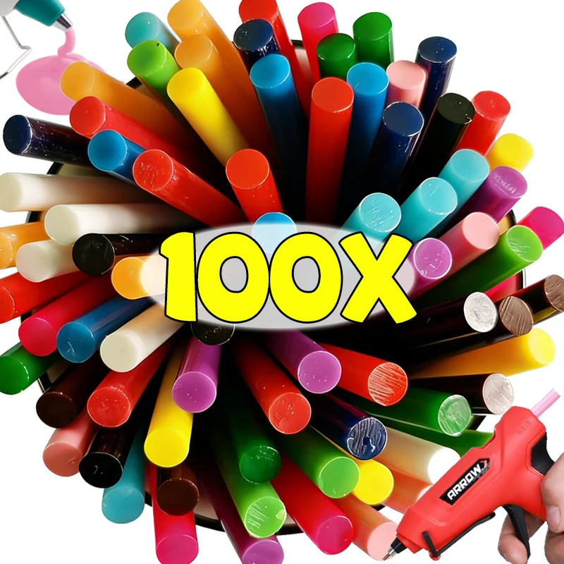 

Colorful Hot Melt Glue Sticks DIY Craft Strong Viscosity Heat Pistol Stick Glue Gun Sticks Car Dent Removal Repair Adhesive Rods