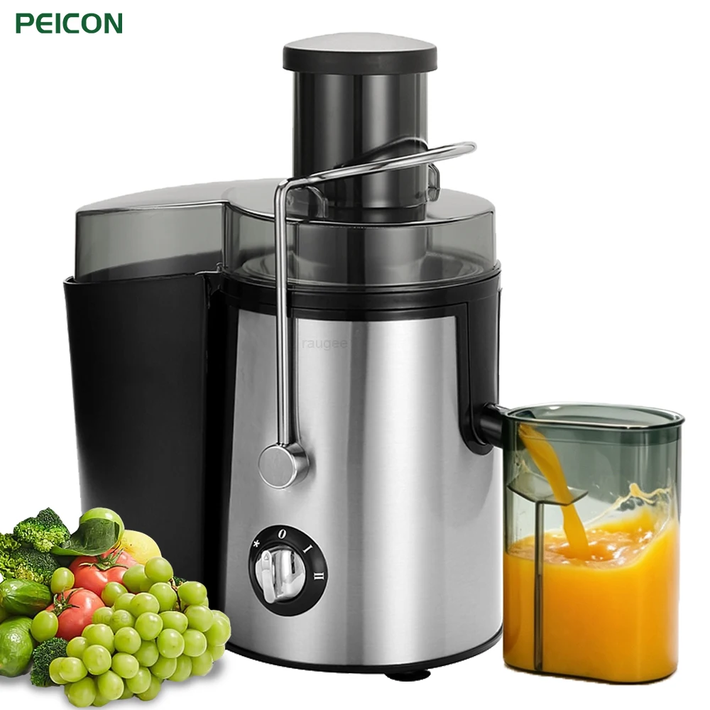 Spremiagrumi elettrico da 800 W con caraffa da 500 ml, 2 velocità regolabili per frutta e verdura sia morbida che dura.