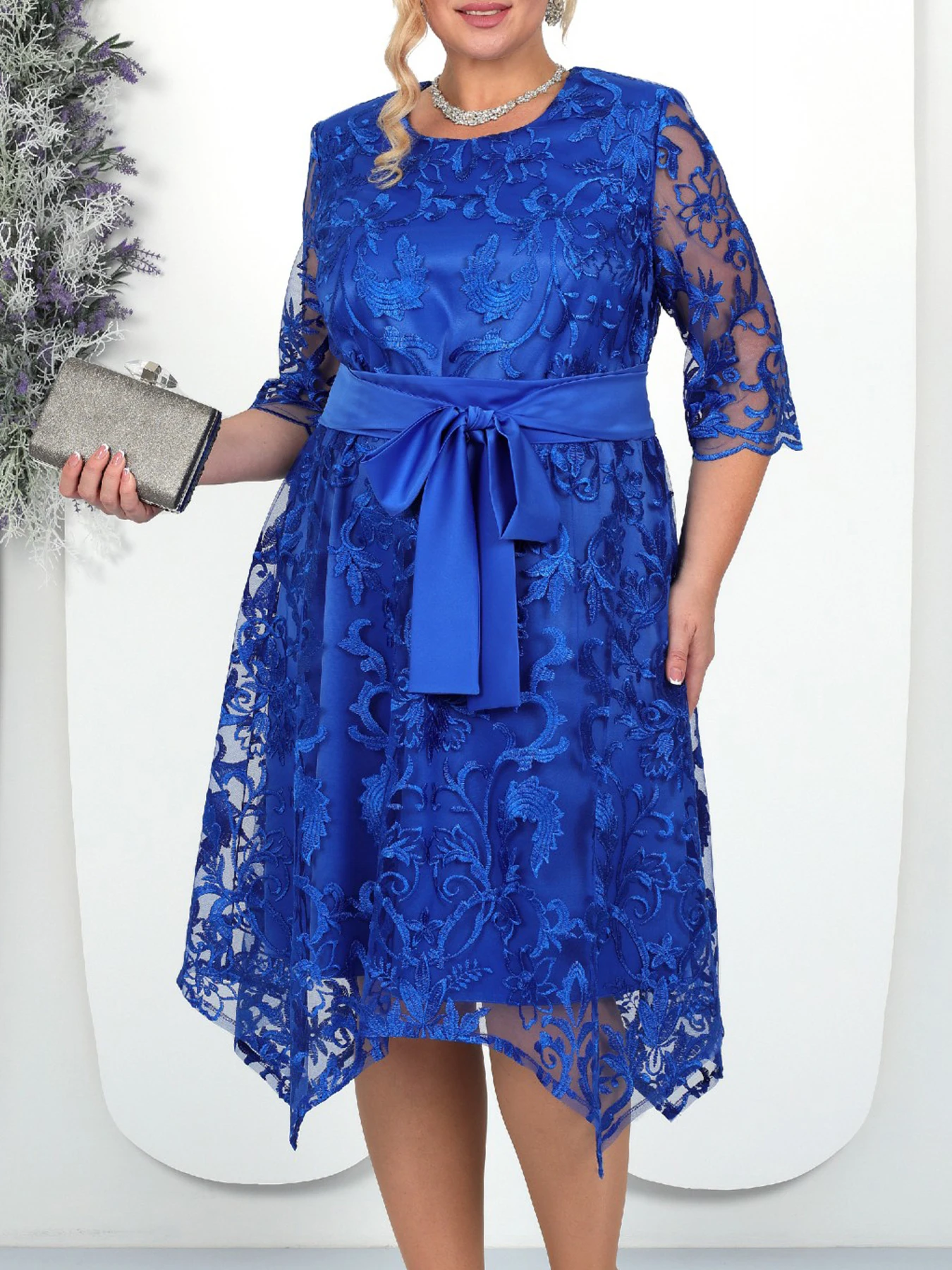 

2025 New in Dresse Women Summer Plus Size Mother Wedding Elegant Luxurious Party Dresses Women Clothing