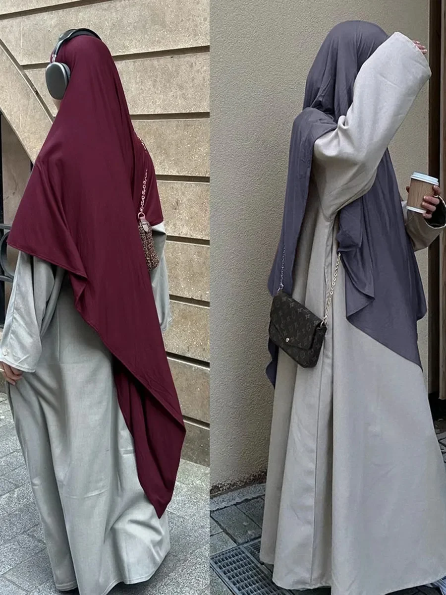 Écharpe hijab pour femmes musulmanes du moyen-orient, arabe dubaï abaya ramadan, jersey doux, turban africain Islam khimar sauna