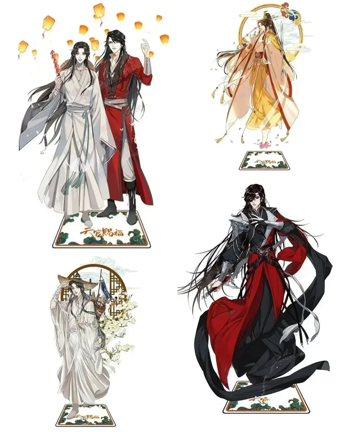 Q Version Anime Himmel offiziellen Segen Acryl Stand Modell Spielzeug Tian Guan Ci Fu Action figur