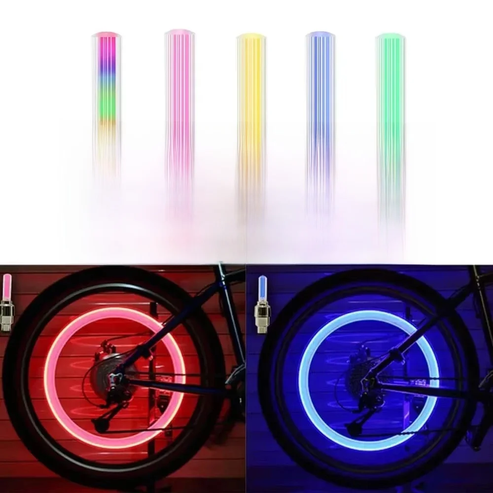 AliExpress KDULIT 2PCS Bicycle Lights Motion Sensor LED Lights with Batteries for Road MTB Mountain Bike Tyre Tire Valve Cap Bicycle Accessories