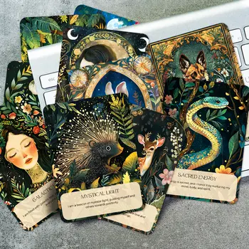 50張女性專屬靈獸塔羅牌,勵志肯定卡,指引個人成長、愛與靈性之旅 10 最佳銷售 激勵卡片 - №2