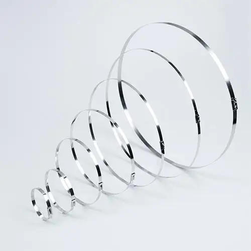 ربطات بسحاب معدنية متينة ، فولاذ مقاوم للصدأ ، ربطات كابلات ذاتية القفل لأغشية العادم ، سياج ، عبوة ، ، من من من