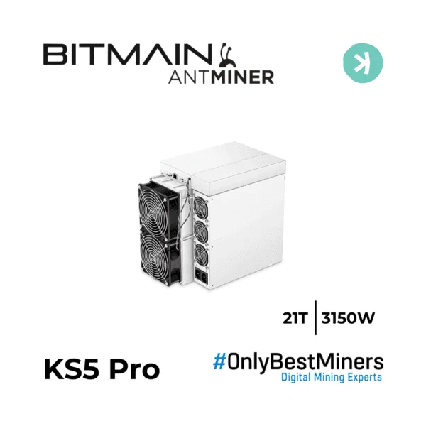 Bitmain Antminer KS5 21t Miner KASPA Coin ASIC Mining btc IN STOCK We Finance