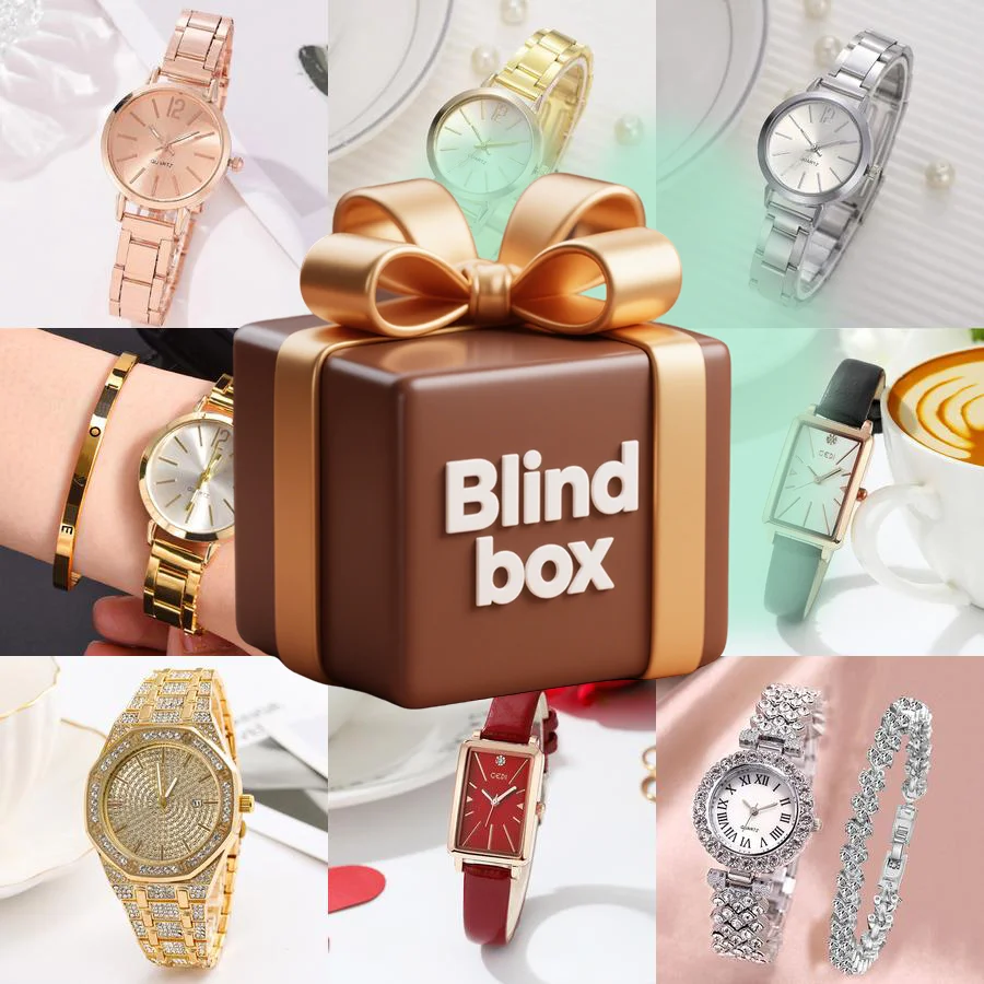 Mystery blind box, random selection, high-end charm, adjustable watch, fun party gift, Thanksgiving, Christmas