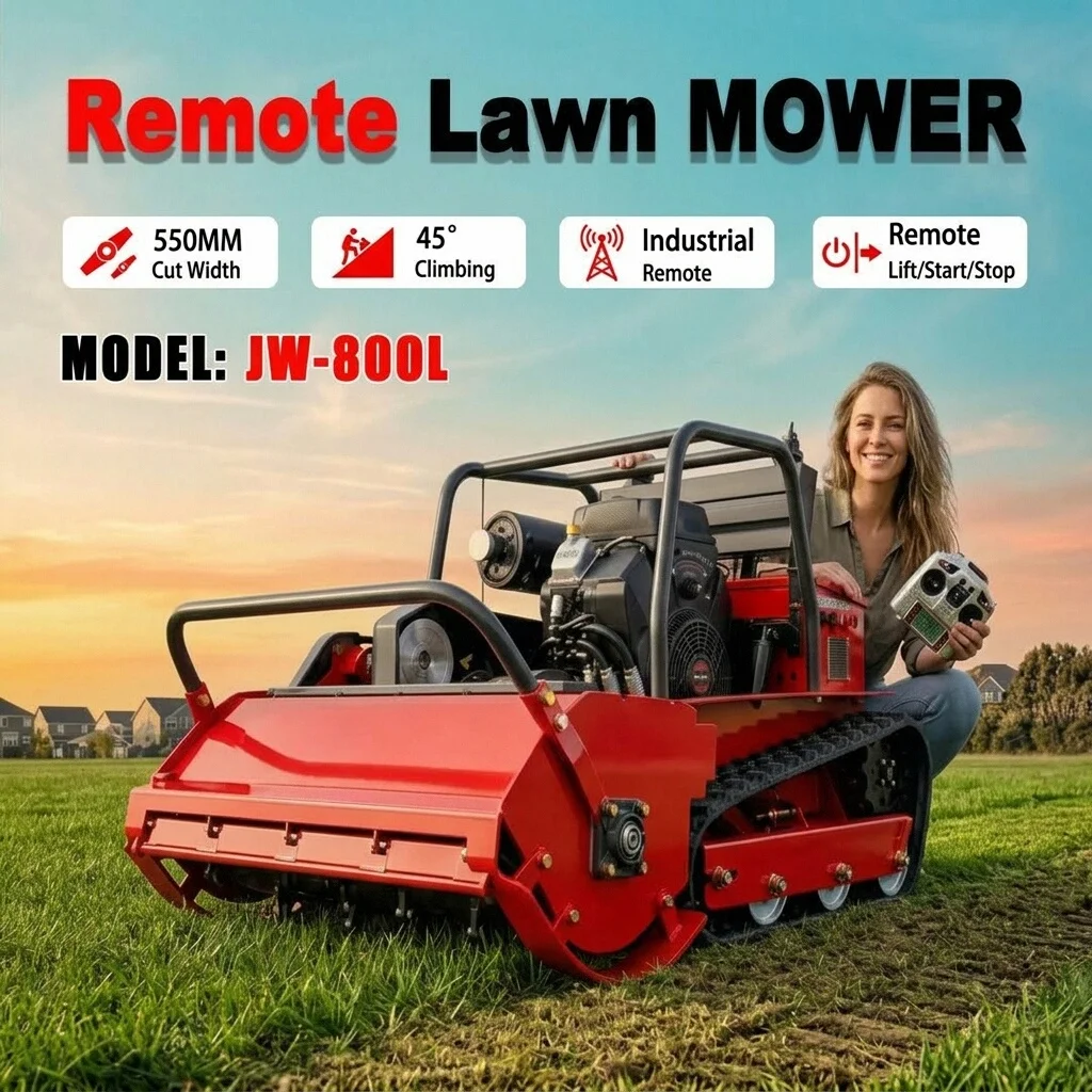 Remote-Controlled Lawn Mower All-Terrain Stable Signal Easy Operation for Farm And Large Area Grass Trimming Customizable