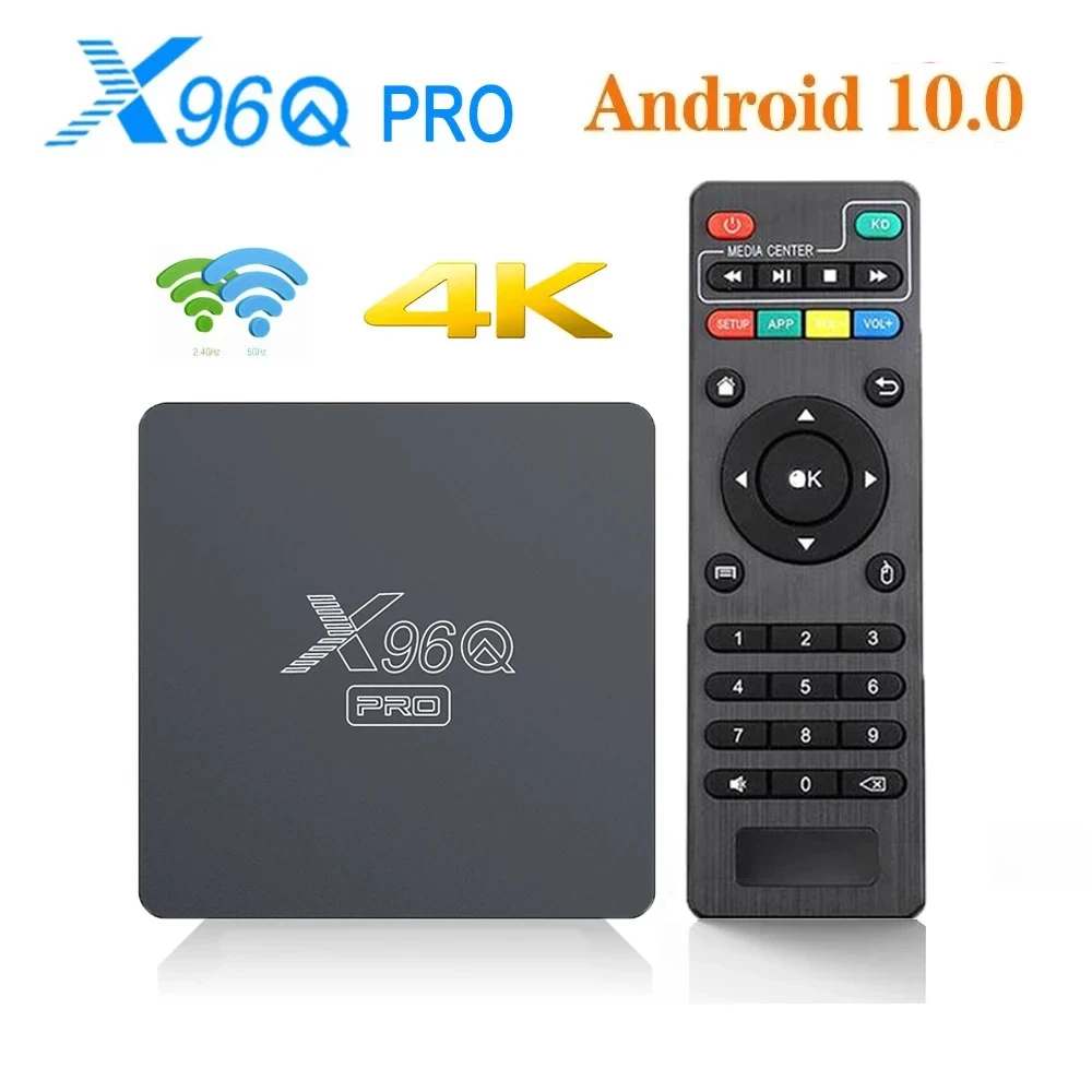 X96Q PRO Smart TV BOX android 10.0 4k 2.4 wifi Allwinner H313 Media Player set top box android tv