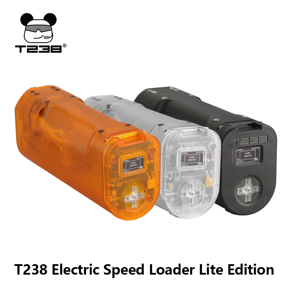 T238 Large Capacity Electric Speed Loader Lite Edition BB Magazine Loader For GBB AEG Spring Bolt Action Magazines 6mm BB Loader
