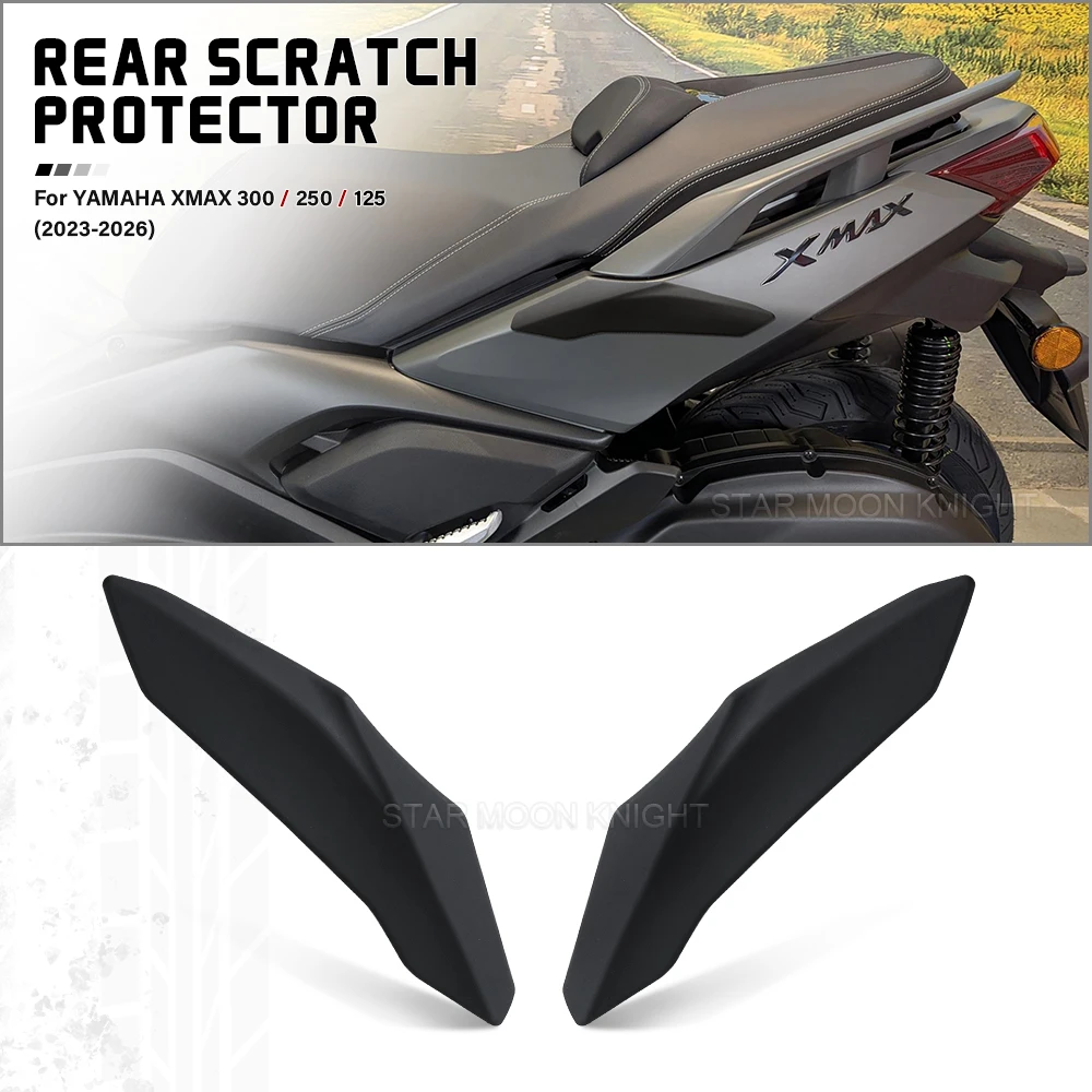 

xmax300 New For Yamaha XMAX300 X-MAX125 X-MAX 250 X-MAX 300 V2 V3 Anti Scratch Sticker Black Side Protective Strips Rubber 2023-