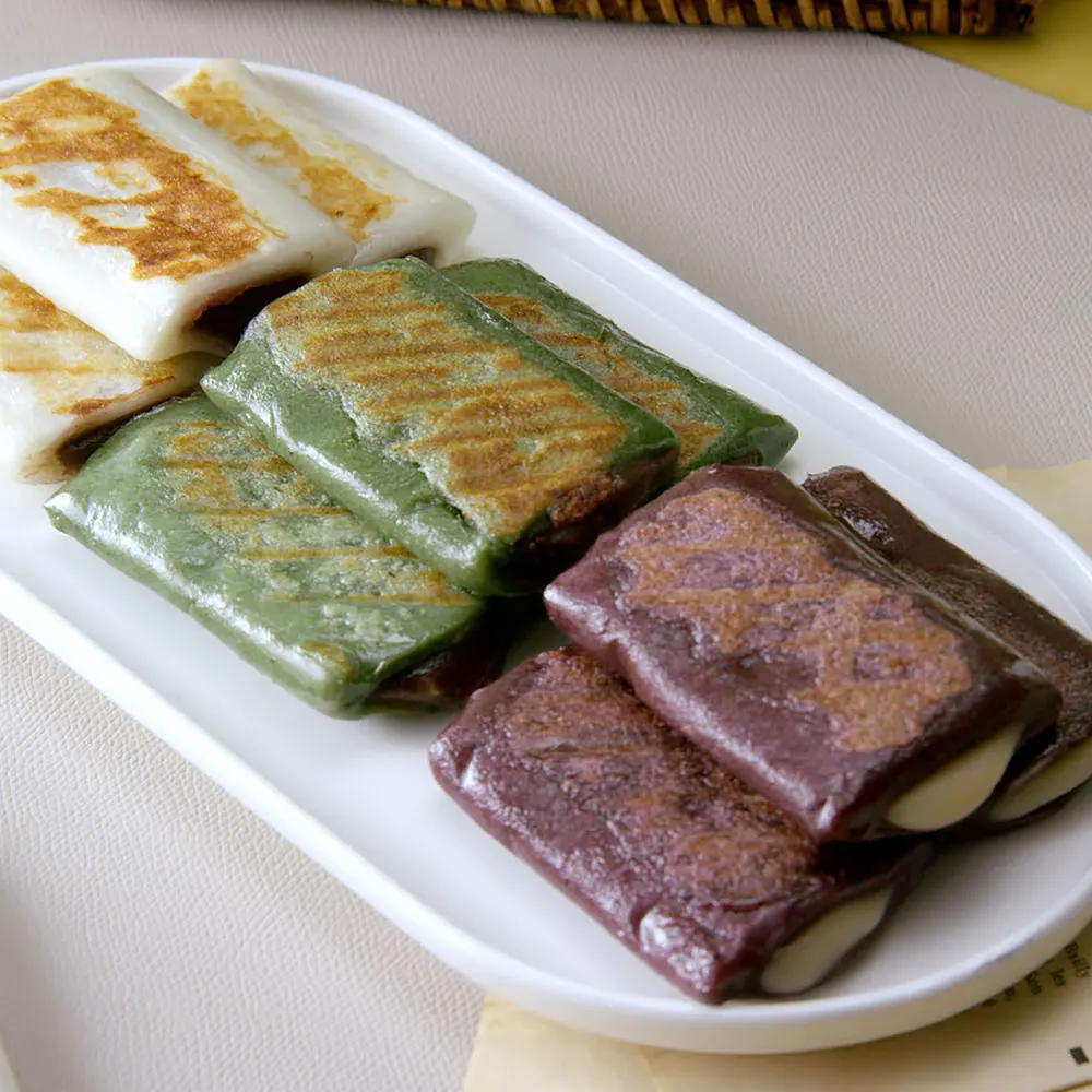 Sirujoa Rice Cake / 720g of Three-Color(Flavor) Paste Rice Cake / Sweet Red Bean Rice Cake Slices / Jeolpyeon / Non-Hardening Rice Cake