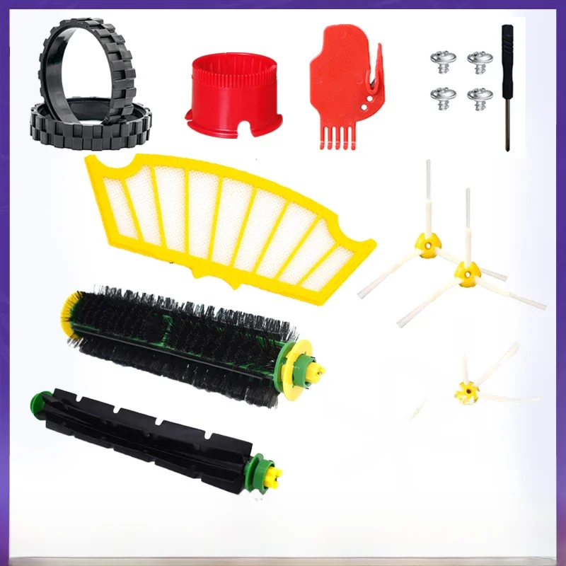 Accessoires pour aspirateur iRobot Roomba série 500 555 560 561 562 563 570 581, filtre Hepa, pièces de roue de brosse principale/latérale
