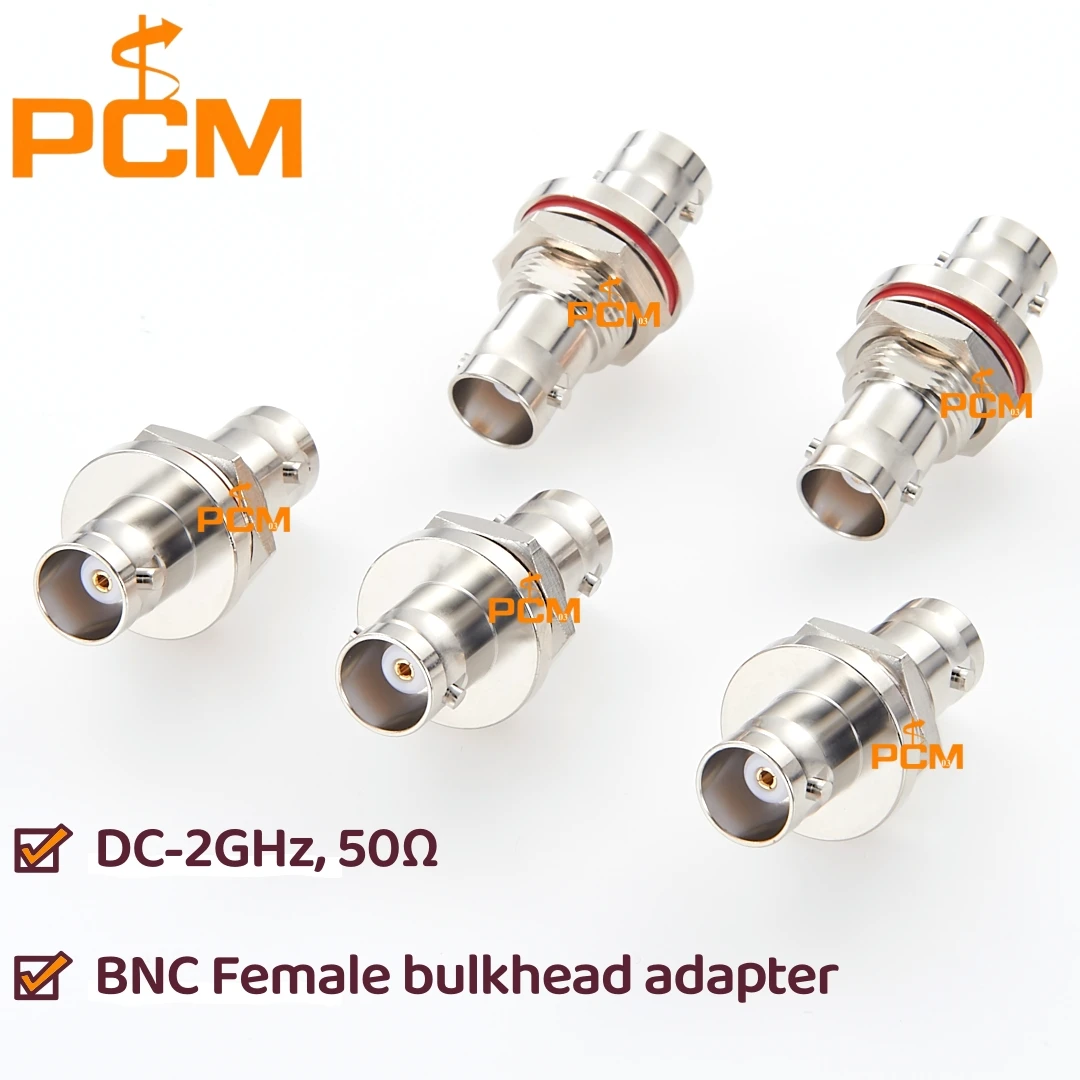 

Адаптер BNC (штекер-штекер) для монтажа на панель, коаксиальный ВЧ-разъем, 50 Ом, прямой соединитель