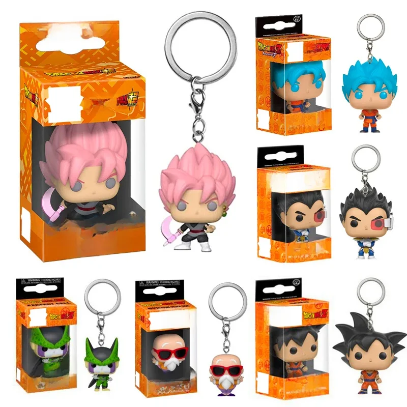 Neue Drachen kugel z Schlüssel anhänger Cartoon Anime Figuren Sohn Goku Meister Roshi Kinder