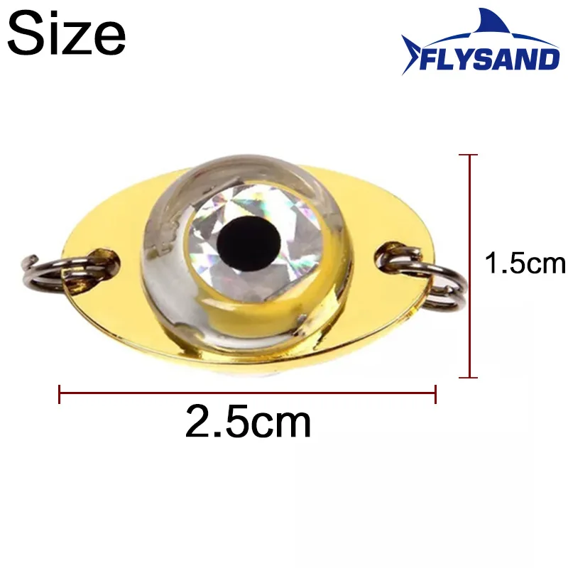 Flysand LED Fisch Lampe Mini Angel köder Licht Deep Drop Unterwasser Augen form Angeln Tintenfisch Köder Leucht köder Angeln Zubehör – Detail 9