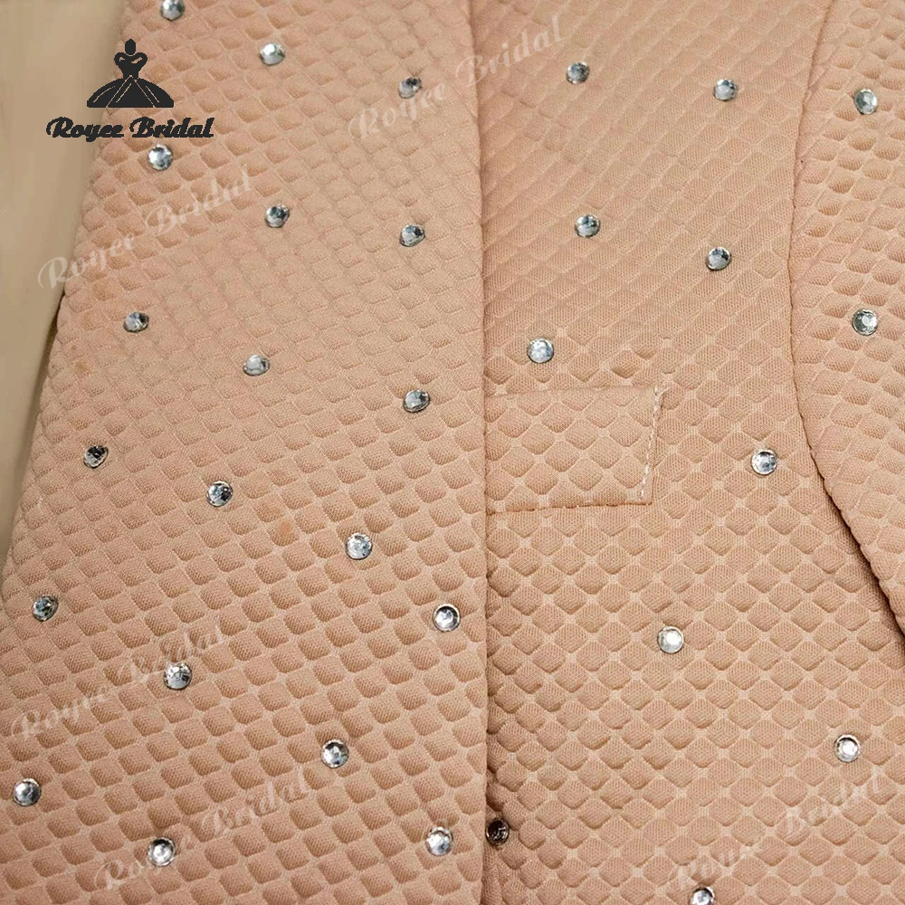 Two Piece Shawl Lapel Single Breasted Wedding Men's Suit 2026 Beaded Fomal Evening Prom Suits costume homme mariage