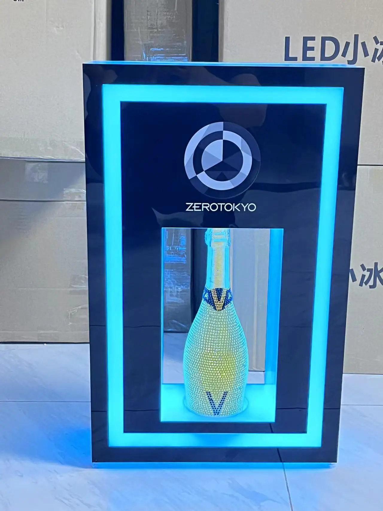 FREIES ANGEPASST LOGO CHAMP FLASCHE DISPLAY FÜR NACHTCLUB