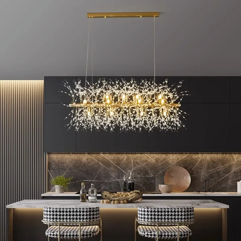 Dekoracje do salonu, salonu, sypialni, jadalni, lampy wiszące, oświetlenie LED do pokoju, oświetlenie wewnętrzne, żyrandole, lampy sufitowe. — Zdjęcie 2 z 2