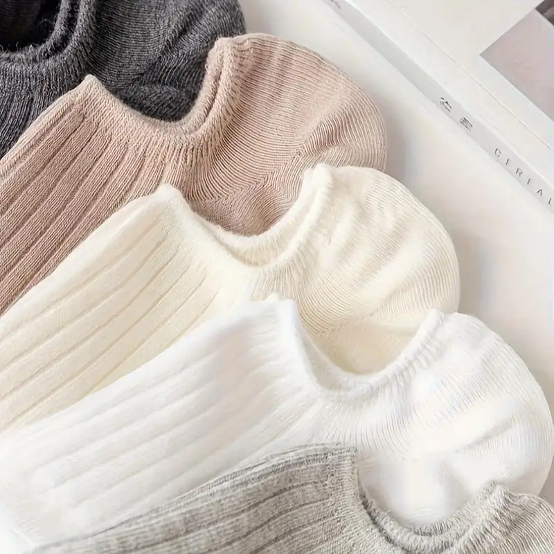 18 pares de meias esportivas macias e elásticas, meias simples e invisíveis de cores mistas para outono e inverno, essenciais para fitness