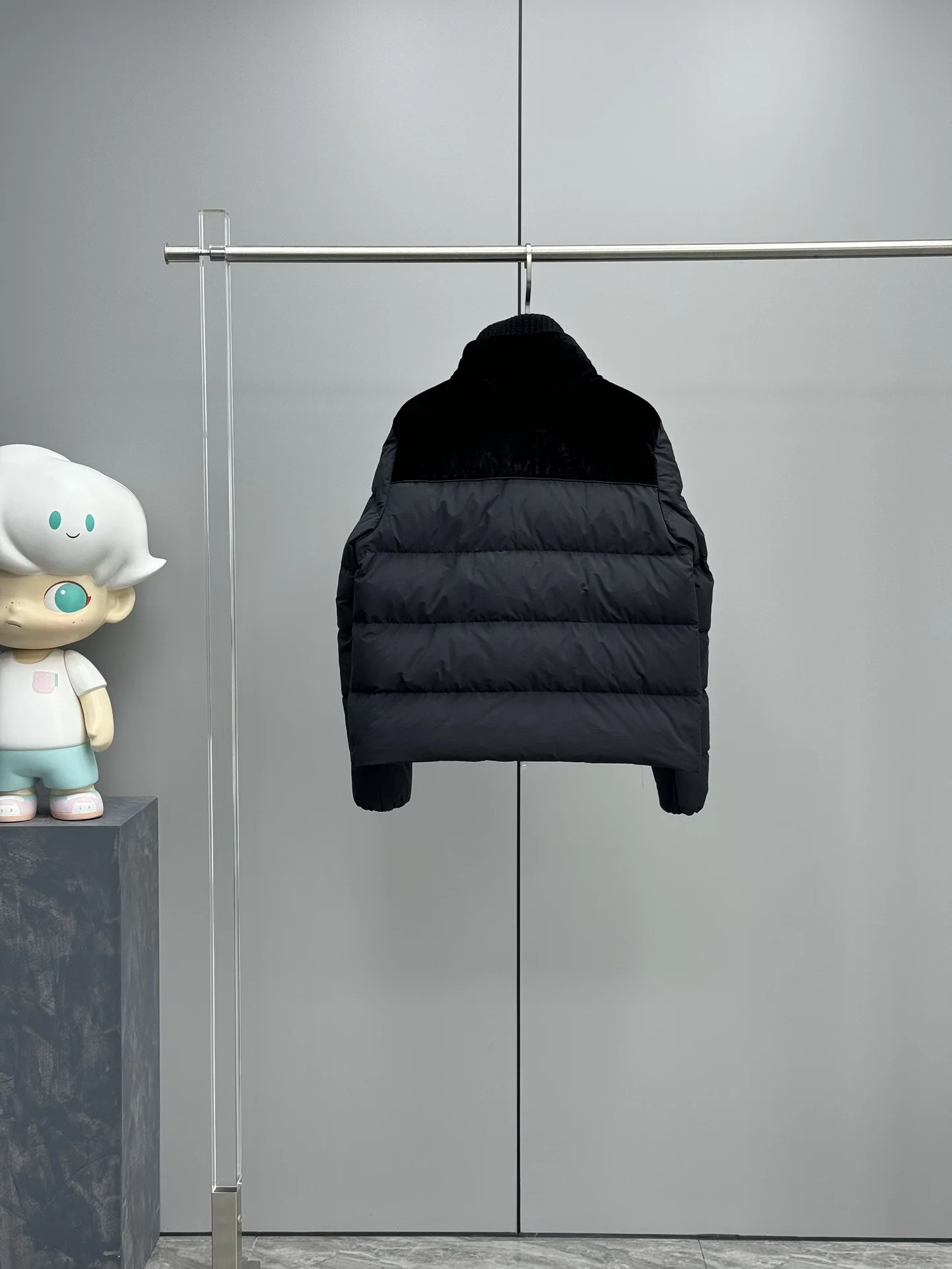 

New Winter Women's Short Down Jacket Double Layered Stand Up Collar With Stitched Velvet 2025 Female Coat XUAN001-M1590