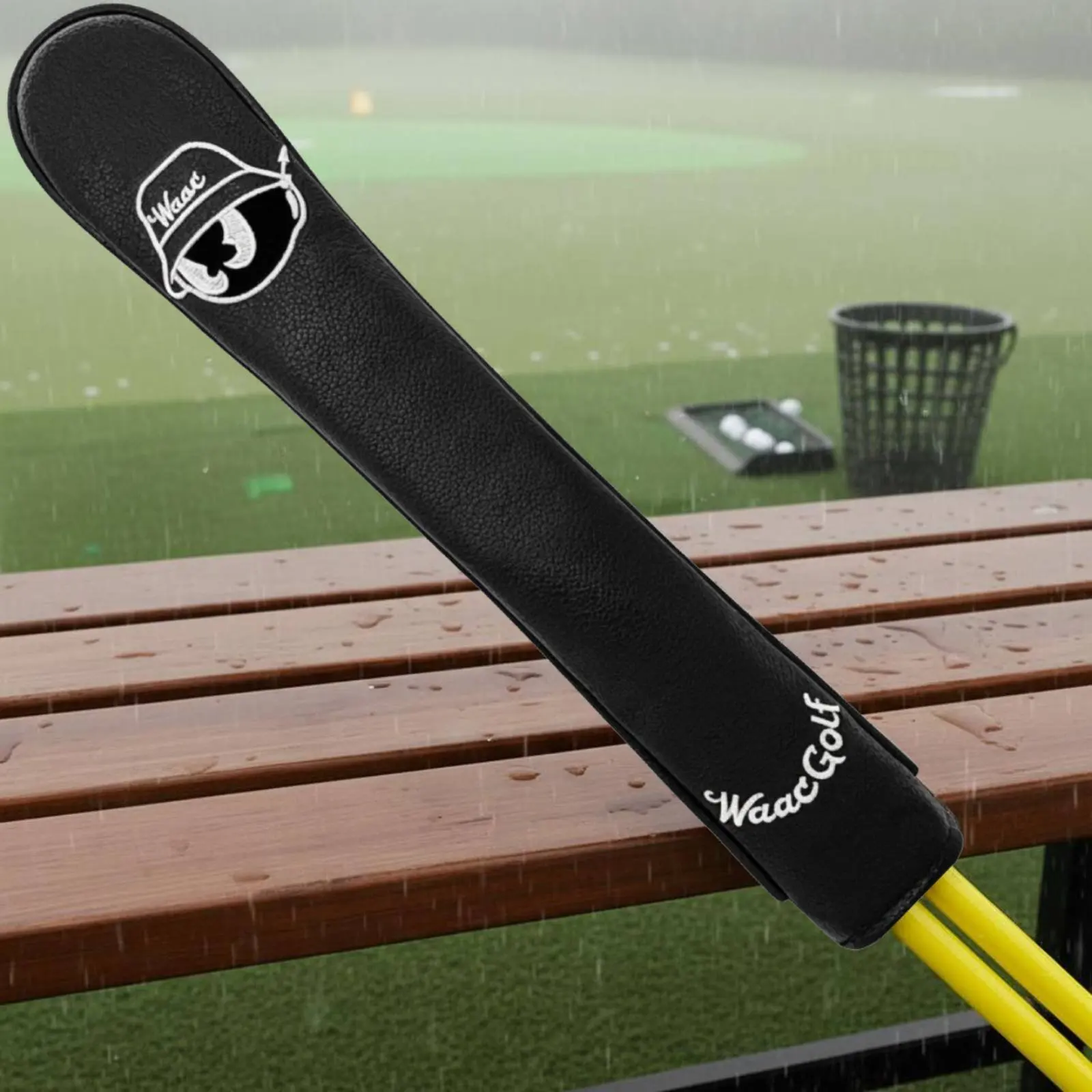 1Pcs PU Leather Golf Alignment Stick Cover  Dustproof Direction Rod Protective Sleeve For Outdoor Golf Course Training Equipment image 3
