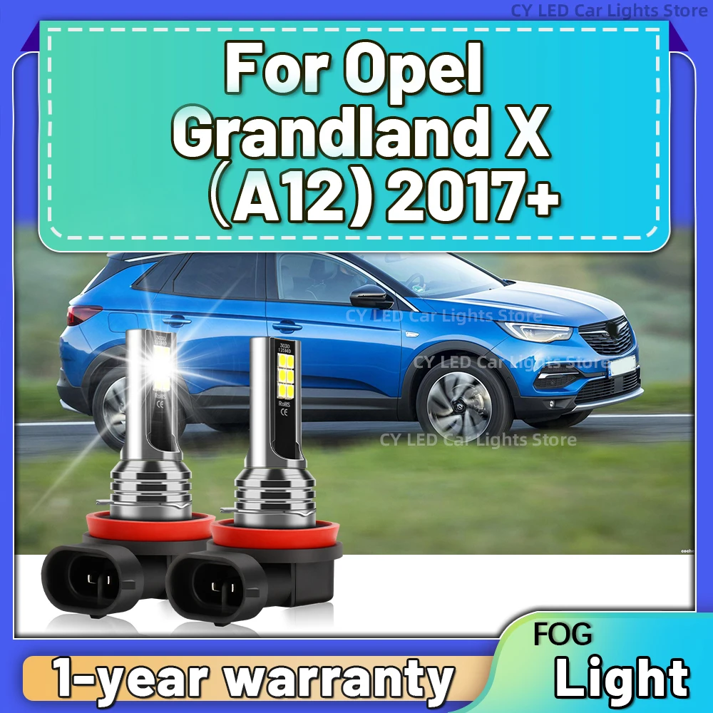 

Plug and Play LED Fog Light 6000K Fog Lamp Bulb Super Bright H11 For Opel Grandland X A12 2017 2018 2019 2020 2021
