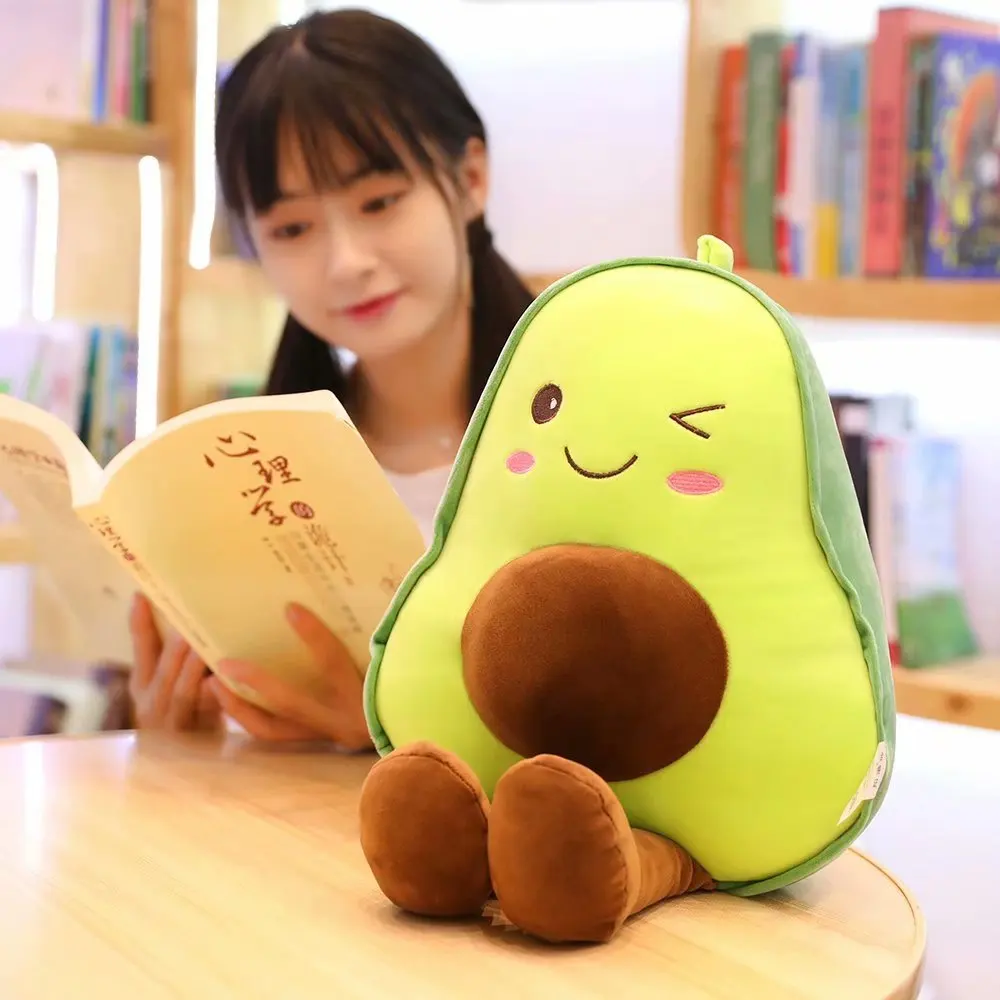 28-38CMHot Selling Kawaii Fruit Plush, Soft And Comfortable Avocado Plush Toy Ornaments Cushion, Can be used As A birthday Gift