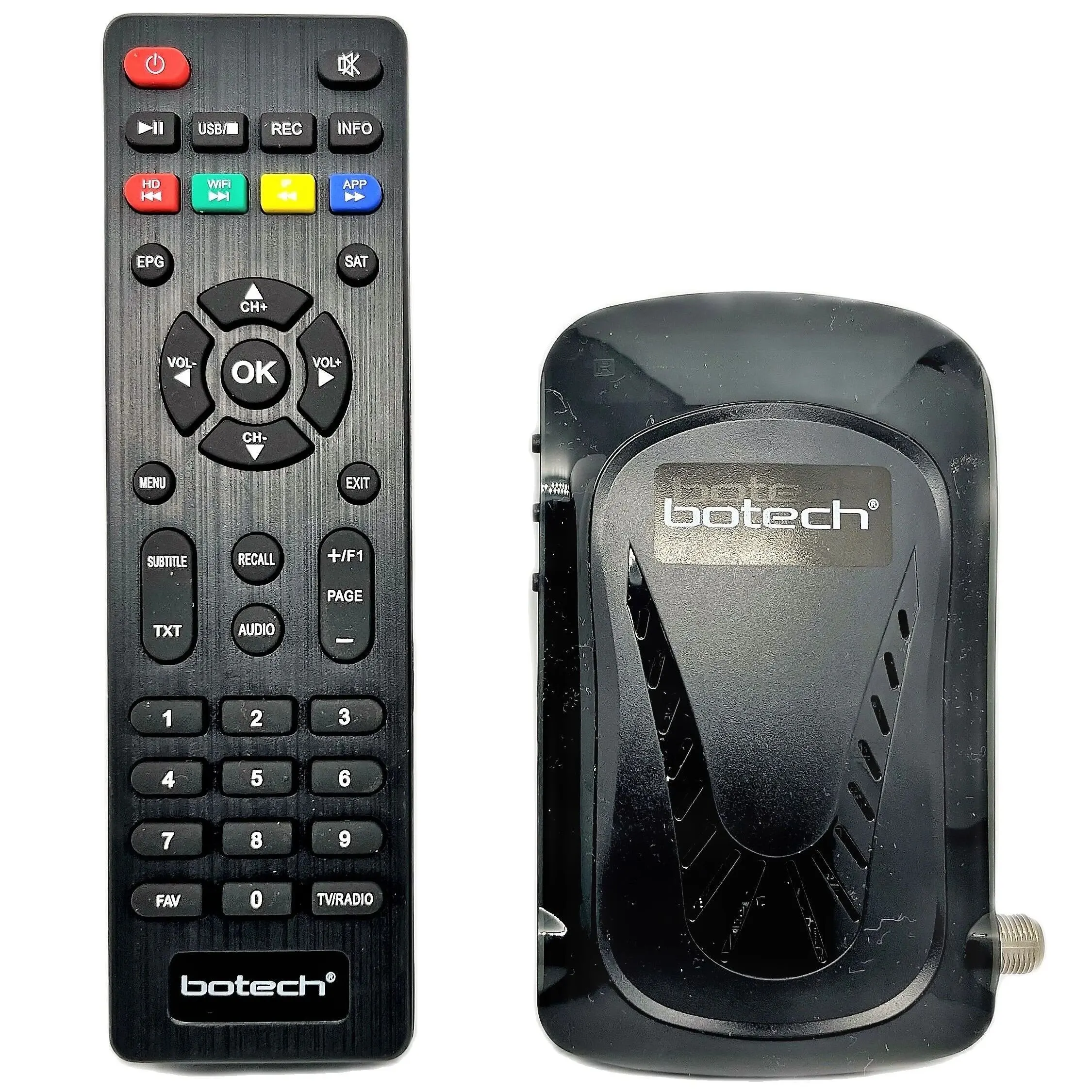 Botech Piko 701 Full Hd мини спутниковый ресивер, 1 год работы, сервер HDMI USB 2,0, порт DVB-S/стандартный PAL/NTSC