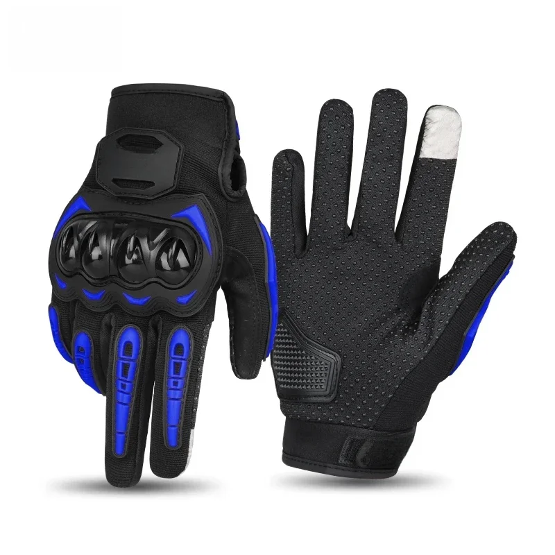 AliExpress SUOMY Cheap Motorcycle Gloves Men Women Summer Full Finger Breathable Mesh Moto Bike Gloves Red/Black/Green/Blue/Orange/Pink