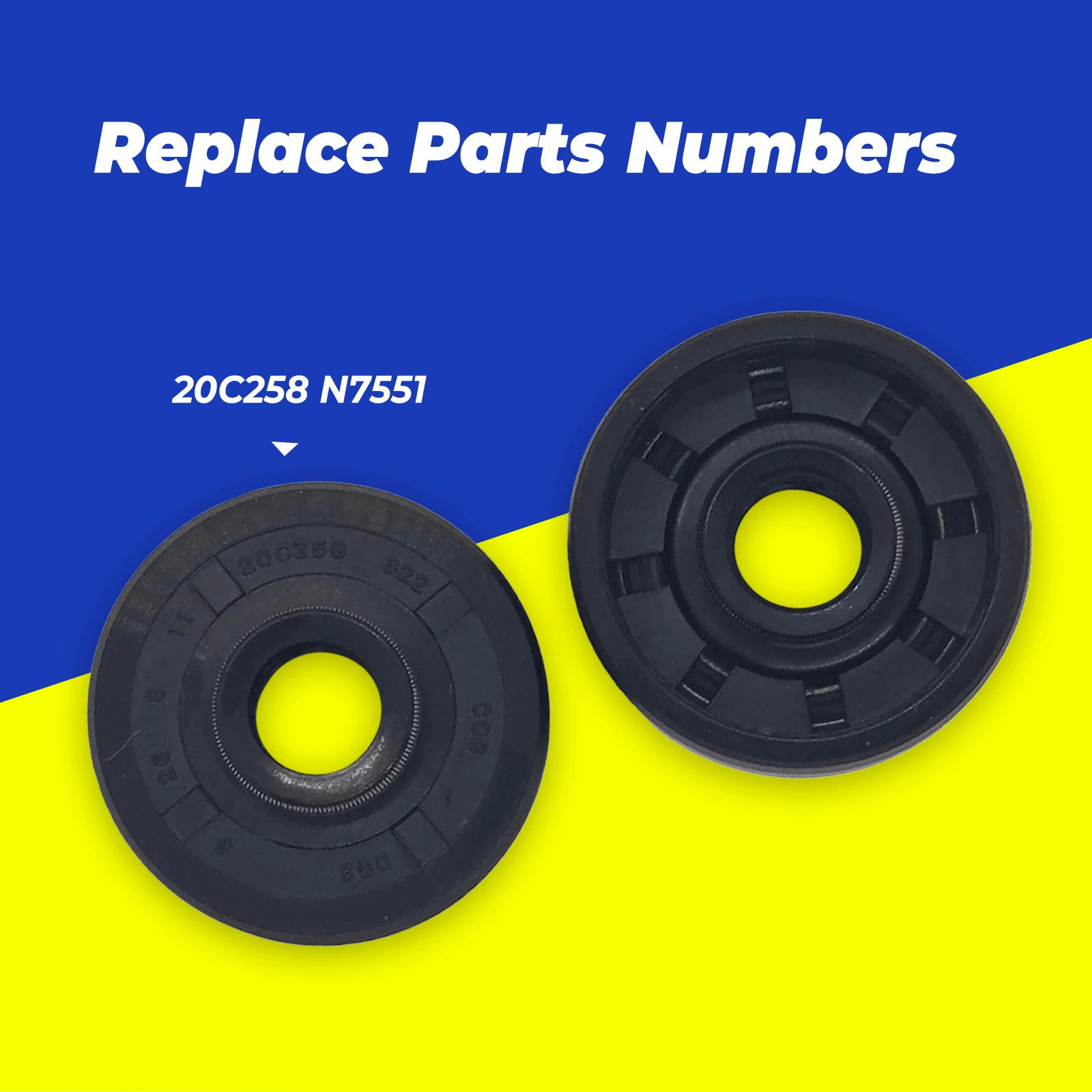 Dishwasher Motor Sealing Gasket Shaft Oil Seal 20C258 N7551 for Midea Samsung Gorenje Hansa Korting Candy Hoover Amica Brandt