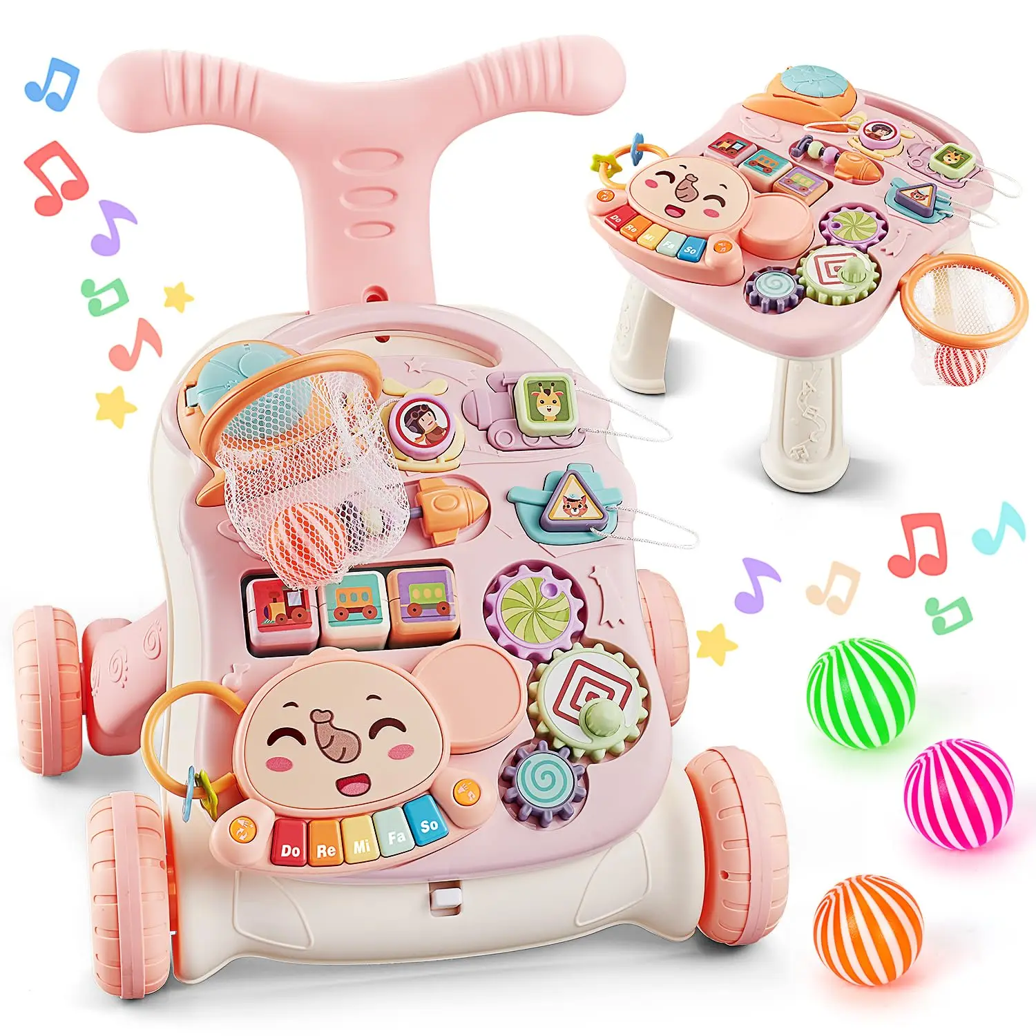 6 in 1 Kids’Multiple Educational Activity Center Music Learning Toy Gift for Infant Boys Girls - Educational Toy for Infants