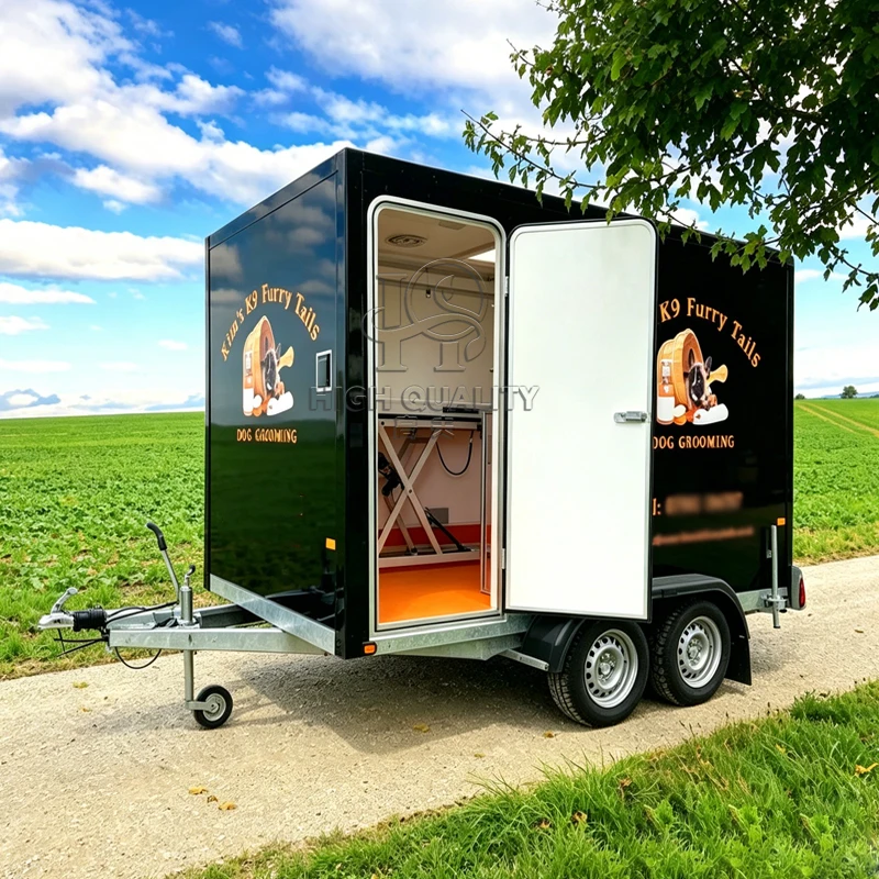 Dog Wash Trailer Mobile Pet Grooming Van New Lightweight Self Service Pet Salon Truck for Sale Hot Sale Factory Price