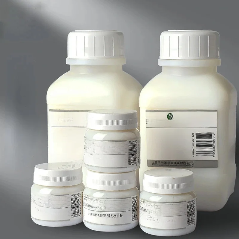 50/500ml Przyprawa do tekstyliów Średni środek Plastikowa butelka Mlecznobiały akryl Mieszanie Płynne malowanie artystyczne Profesjonalne materiały eksploatacyjne — zdjęcie 2