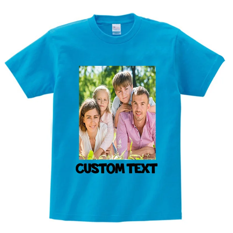 Family T-Shirt Custom Photo Text Logo Customized Shirt Kids Tees Baby Birthday T-Shirt Design T-Shirts Boy Girls Children White 5 Family T-Shirt Custom Photo Text Logo Customized Shirt Kids Tees Baby Birthday T-Shirt Design T-Shirts Boy Girls Children White 5