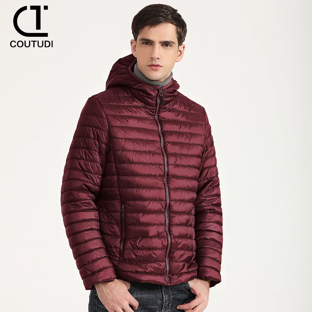 Coutudi-Doudoune légère pour homme, parka chaude, manteau coupe-vent, vêtements d\'extérieur décontractés, mode automne et hiver, 2024