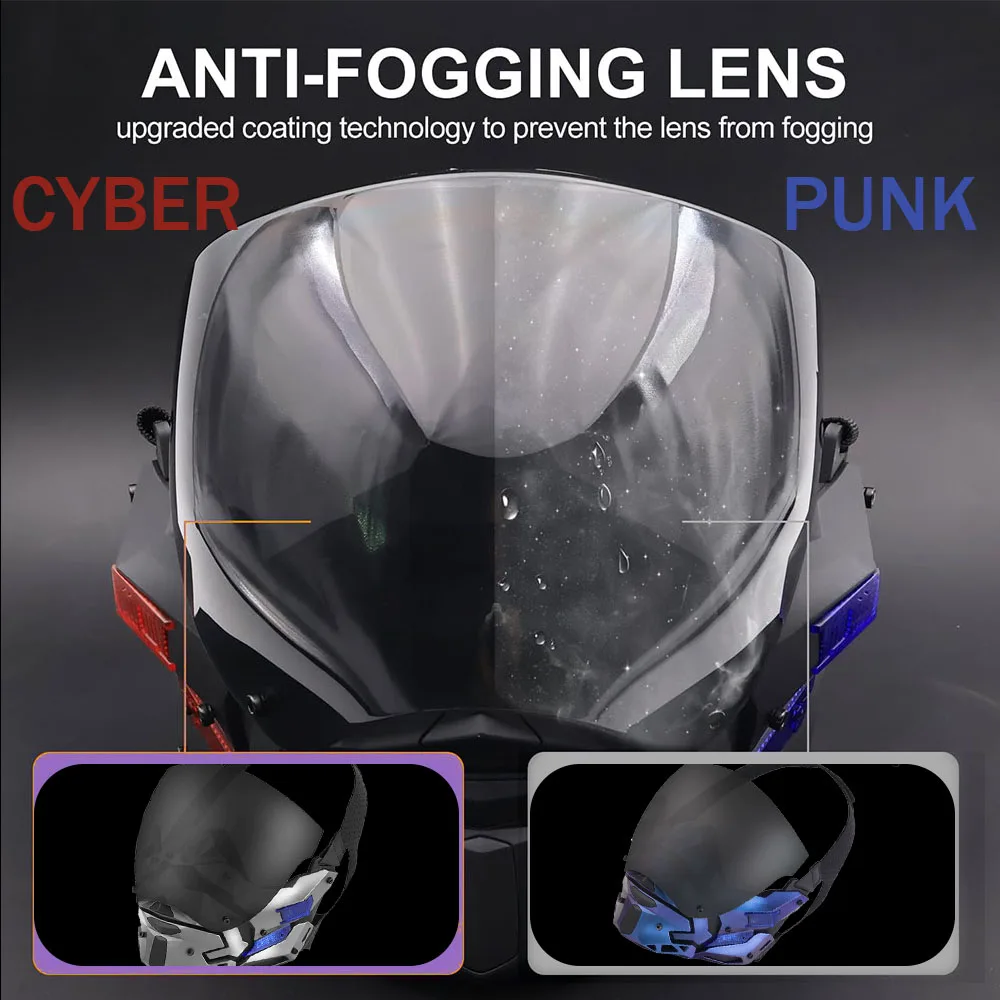 

CyberPunk Mask Jungle Full Face Mask Costume Props Full Half Face Mask Tactcial Paintball Shooting for Adult Cosplay Halloween