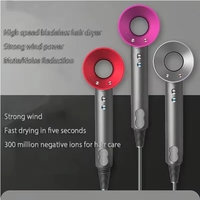 Leafless Hair Dryer New Professional With Flyaway Attachment Negative Ionic Premium Hair Dryers Multifunction Salon Style Tool