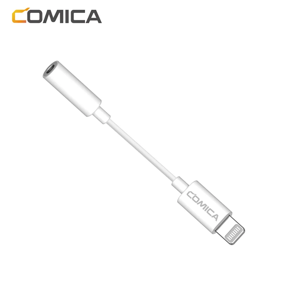Comica CVM-SPX-MI Audio Cable Adapter 3.5mm TRRS TO Lightning Audio Cable Duplex Data Transmission Sound Cable For Microphone