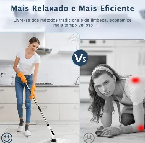 فرشاة تنظيف الحمام الكهربائية مع 9 ملحقات 112 سم