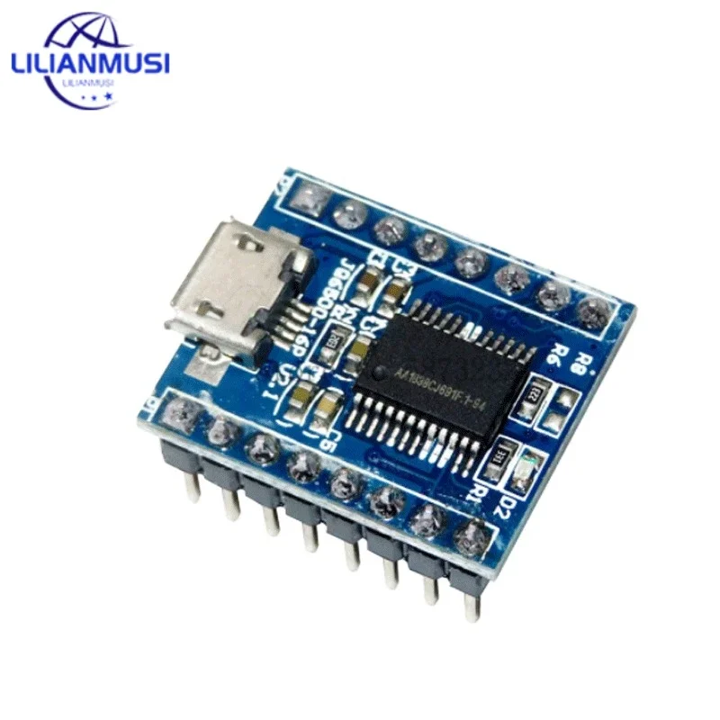 

50PCS JQ6500 16Mbit Voice Sound Board Module USB DIP16 TTL UART MP3 Breakout Replace One to 5 Way MP3 Voice 3.2-5V 20mA