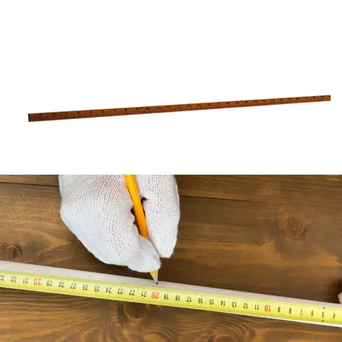 100cm Wooden Meter Sticks Ruler Double Sided Resistant Ruler Metric Sewing Ruler For Classroom Office For Measuring Cloth