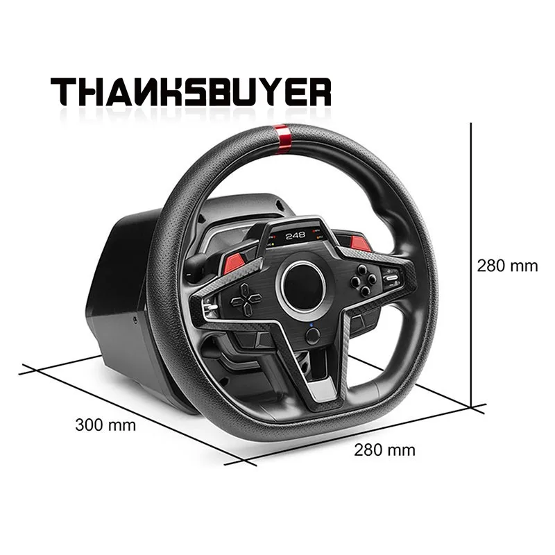 Original T300RS GT (T300GT) Force Feedback Steering Wheel + 3-Pedal Racing Pedals for Thrustmaster