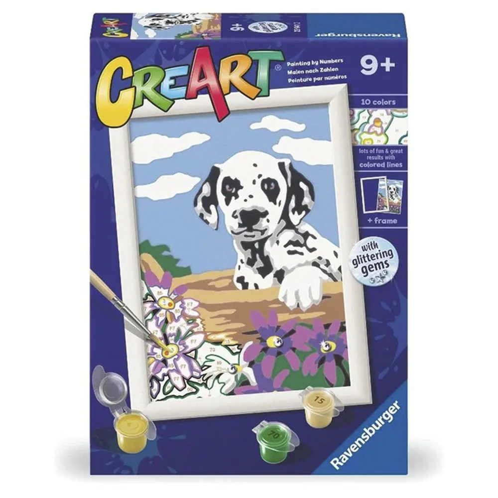 RAVENSBURGER CREART DALMATIAN PAINTING KIT, 23941, original, toys, boys, girls, gifts, collector, store, new, games, family, puzzle