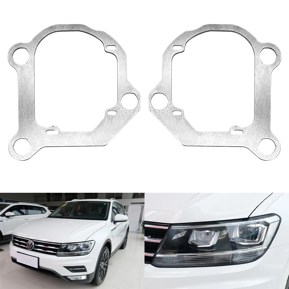 Taochis Car-Styling Adapter Frame Headlight Bracket for VolkswagenTiguan L High configuration 17-20 high beam car light retrofit